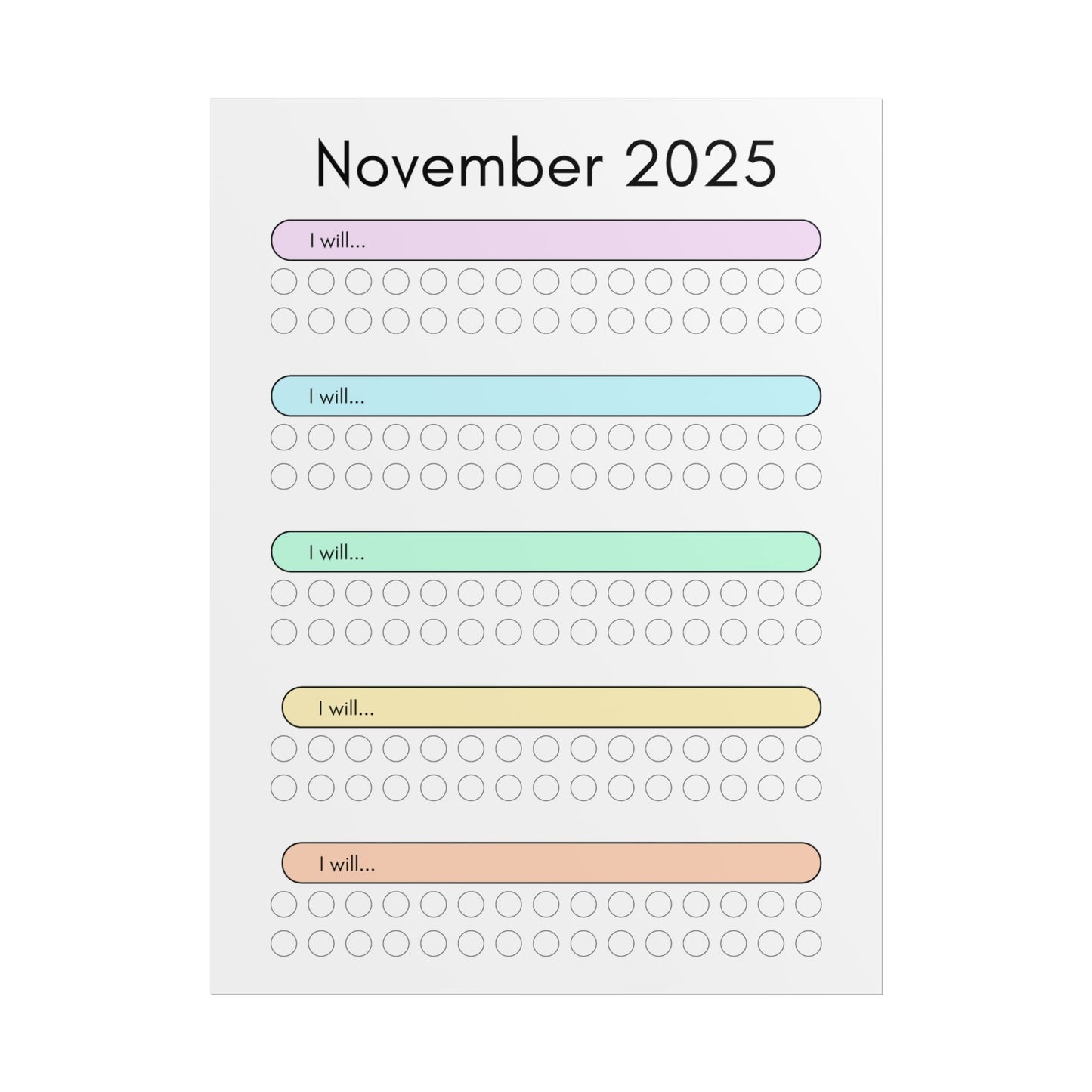 Novmember 2025 "I Will" Poster