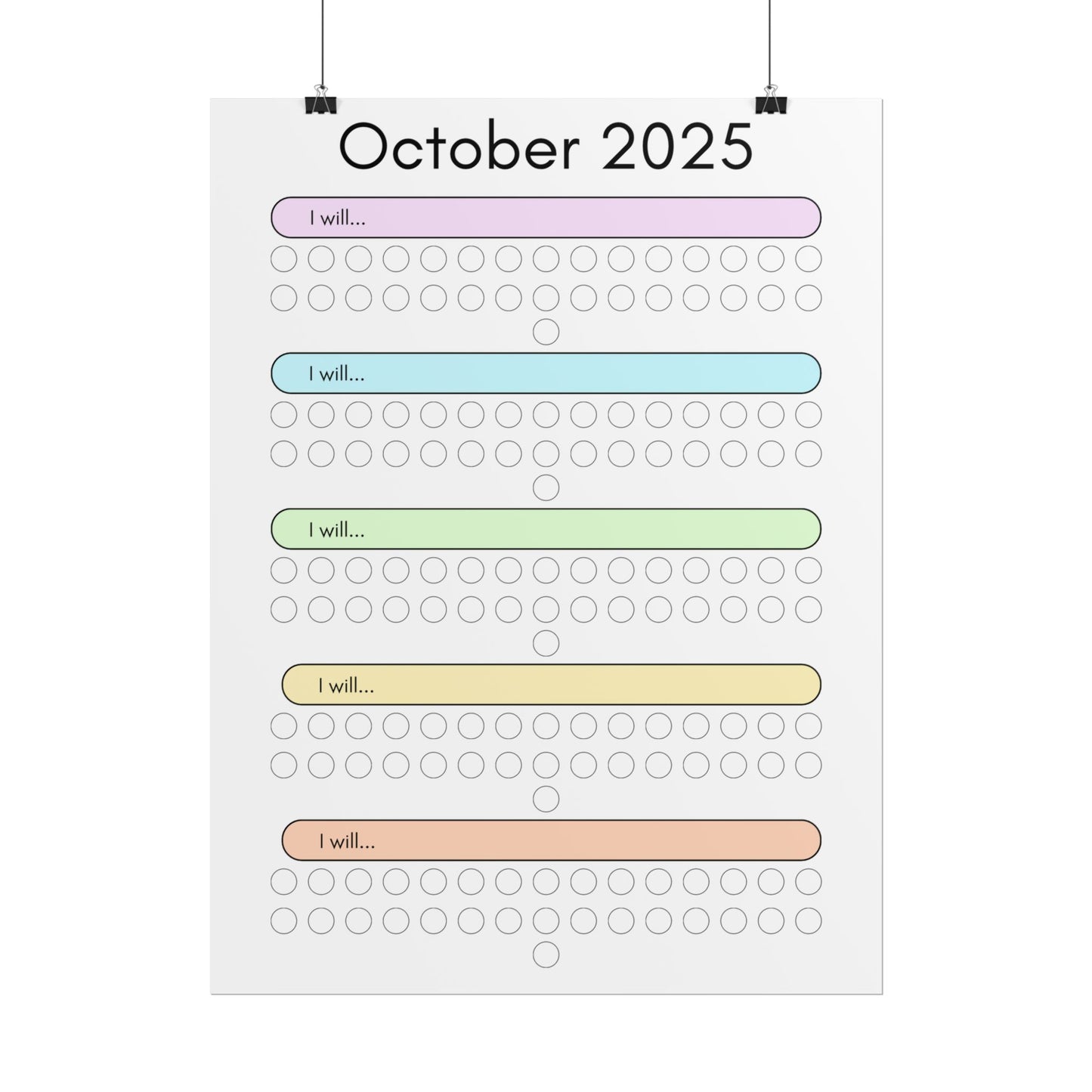 October 2025 "I Will" Poster