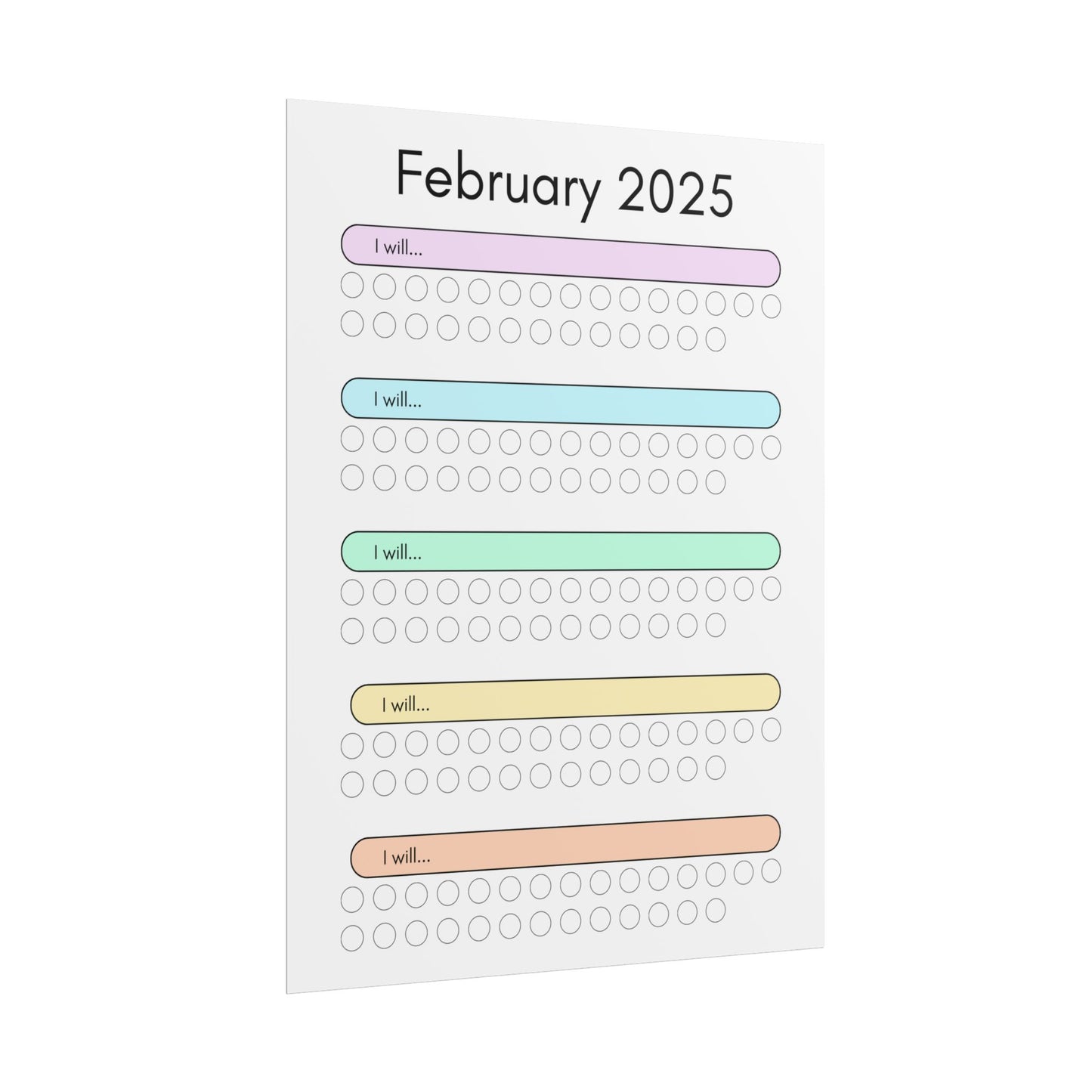February 2025 "I Will" Poster
