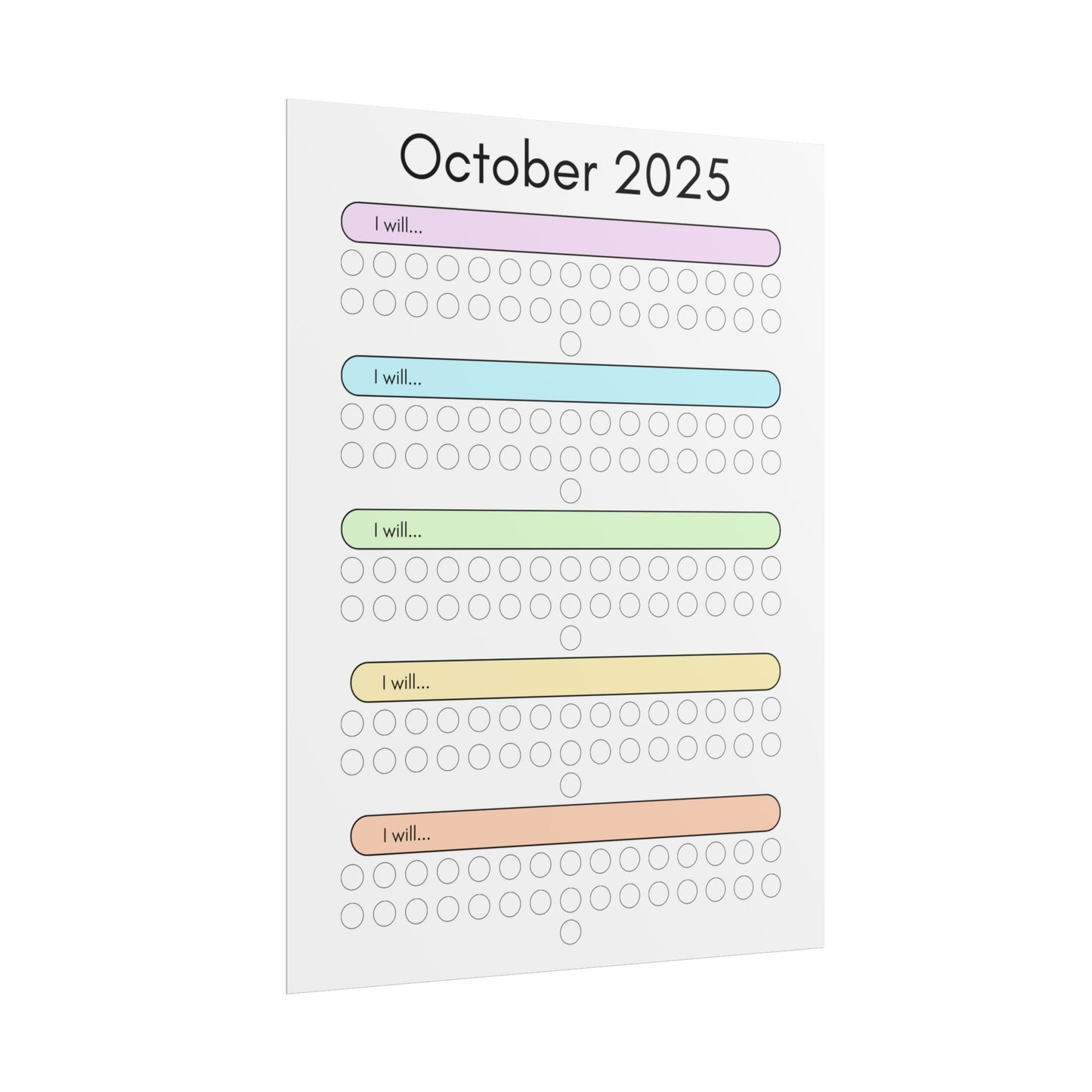 October 2025 "I Will" Poster