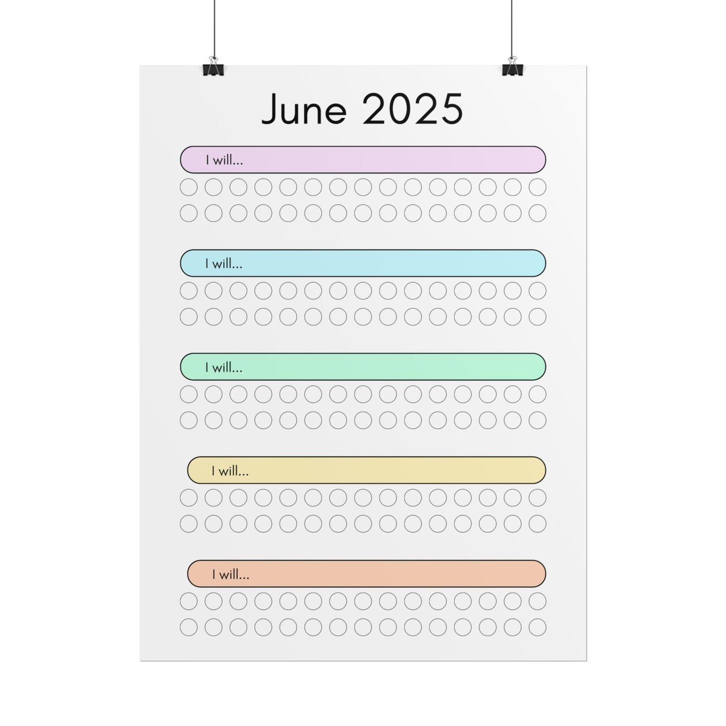 June 2025 "I Will" Poster