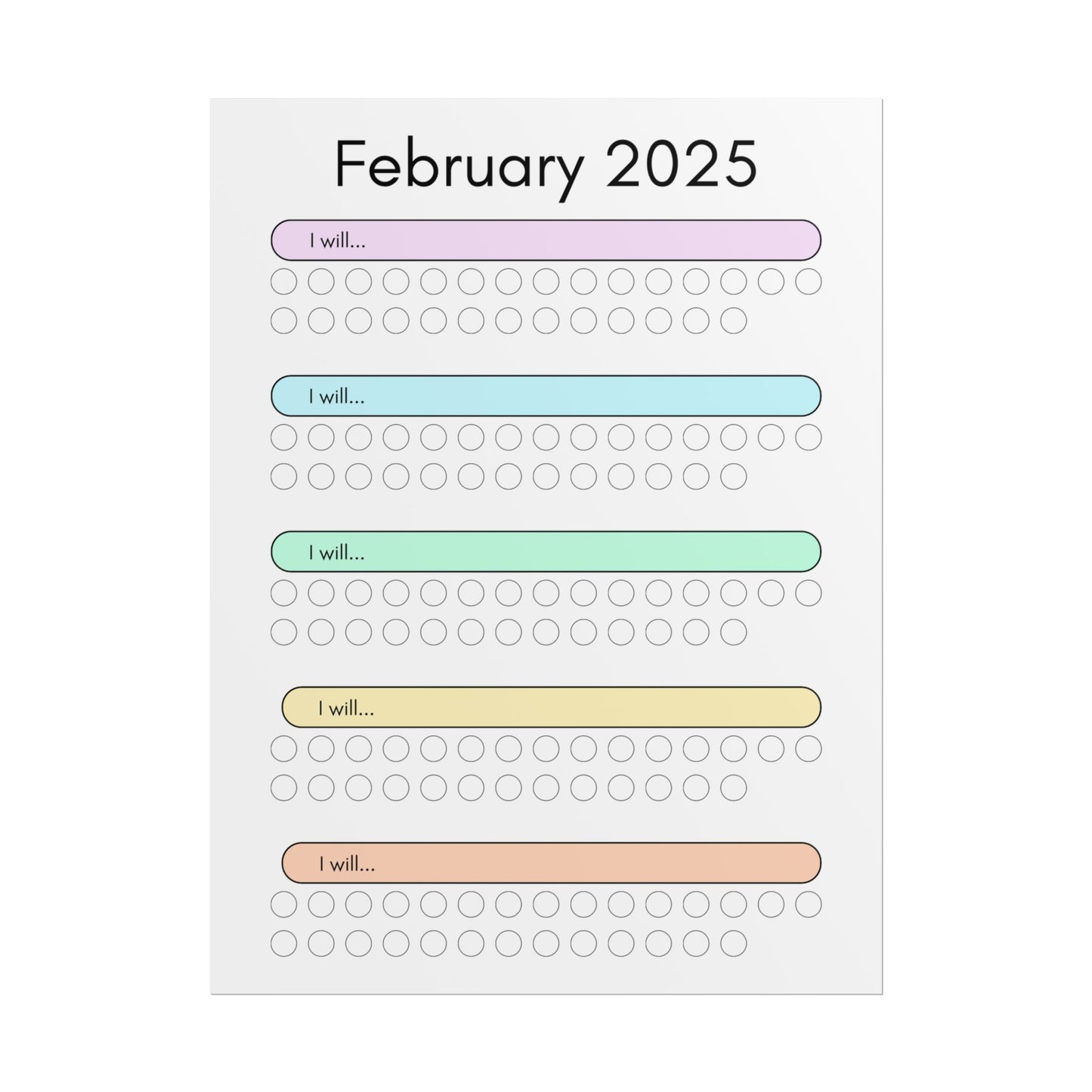 February 2025 "I Will" Poster