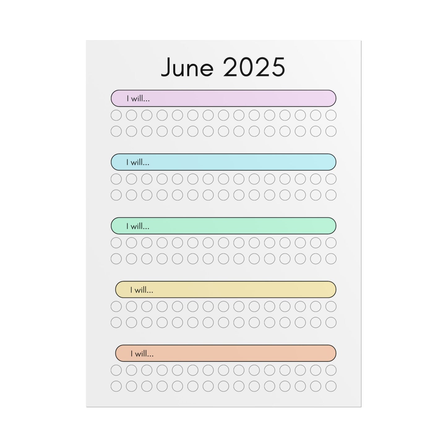 June 2025 "I Will" Poster