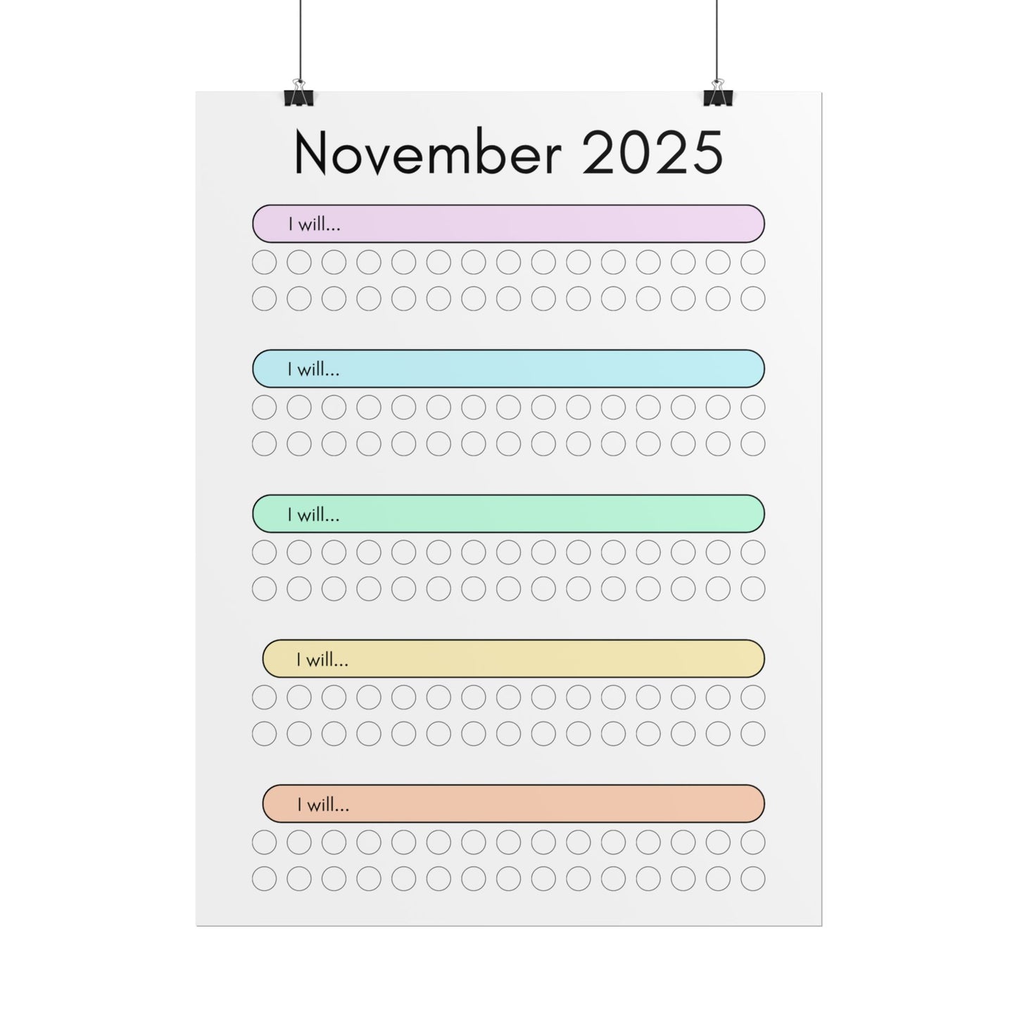 Novmember 2025 "I Will" Poster