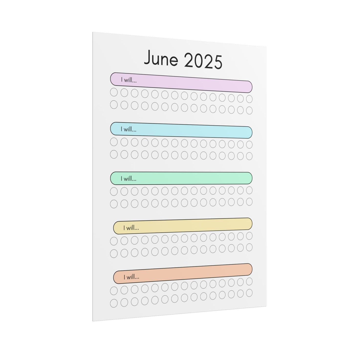 June 2025 "I Will" Poster