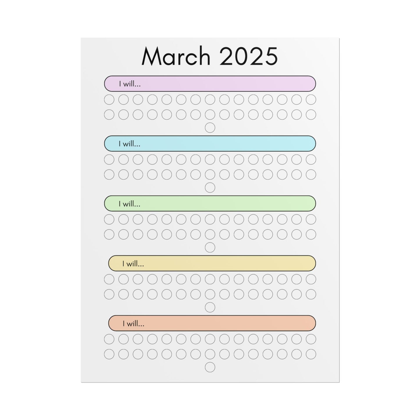 March 2025 "I Will" Poster