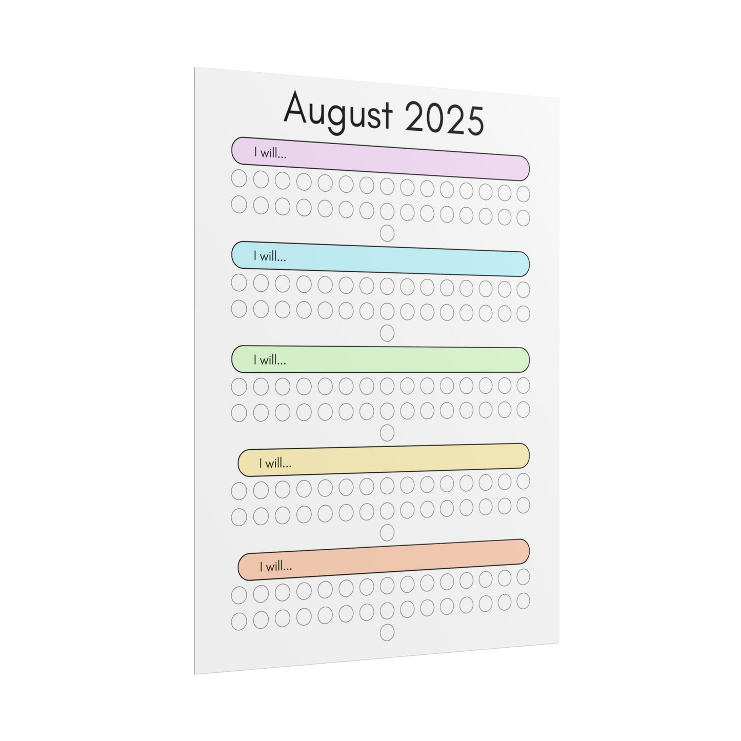 August 2025 "I Will" Poster
