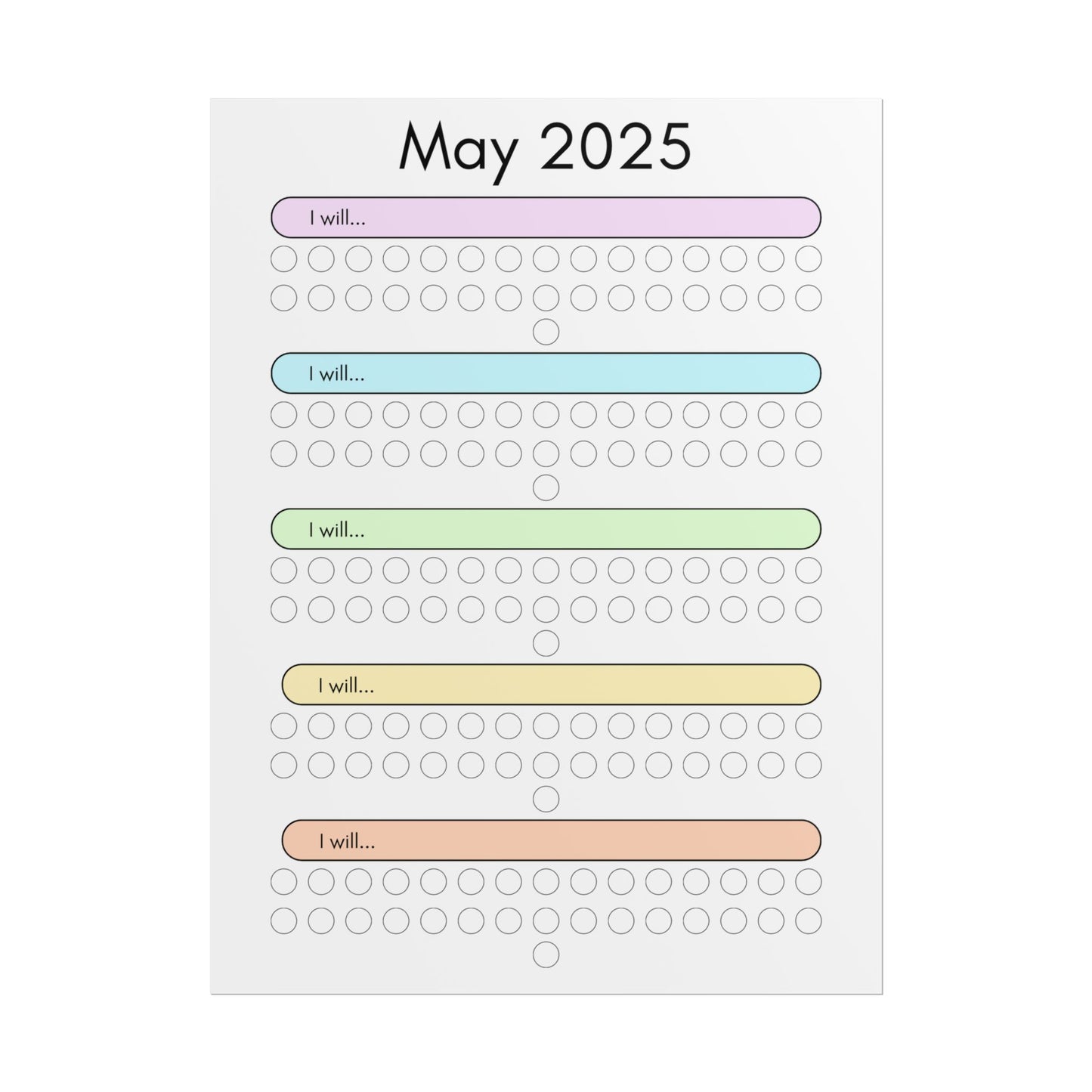May 2025 "I Will" Poster