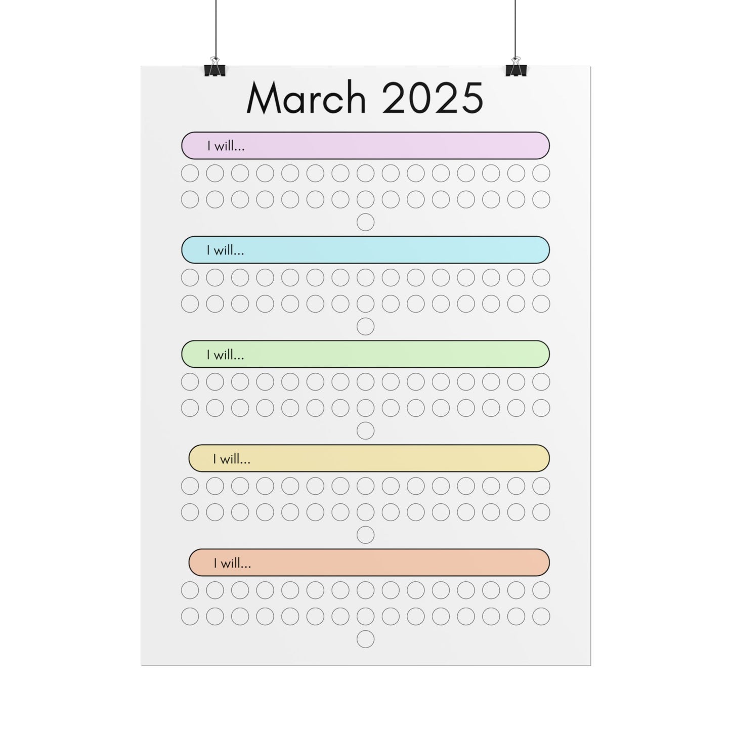 March 2025 "I Will" Poster