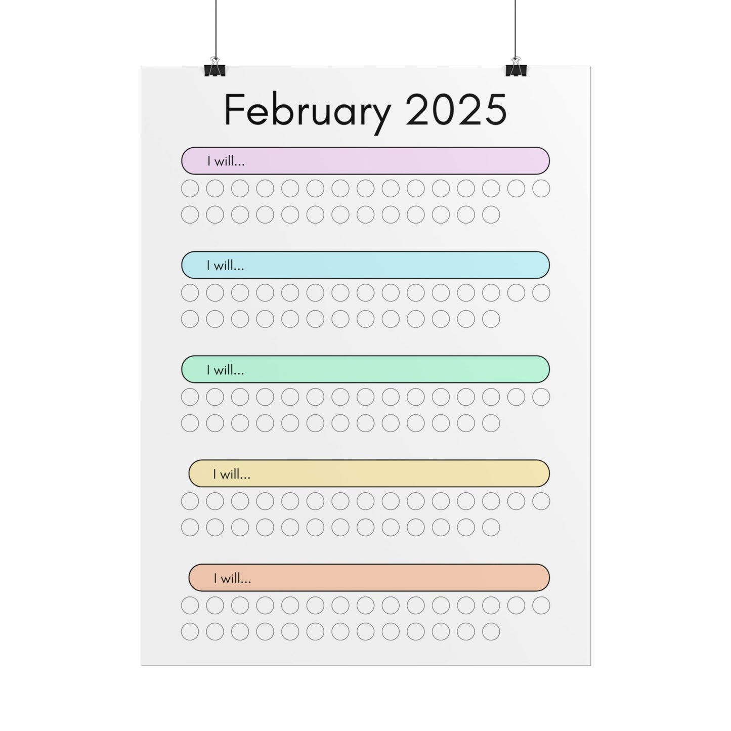 February 2025 "I Will" Poster