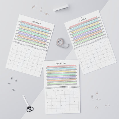 2025 Habit Trckkr Calendar (Red)