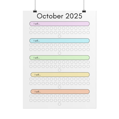 October 2025 "I Will" Poster