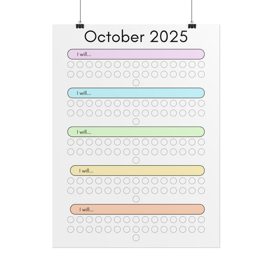 October 2025 "I Will" Poster