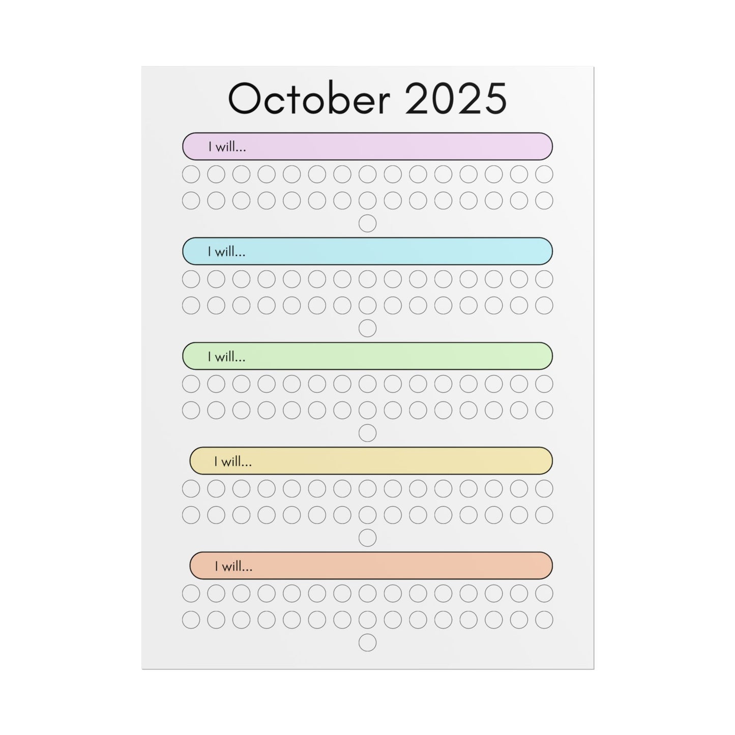 October 2025 "I Will" Poster
