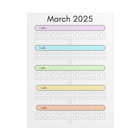 March 2025 "I Will" Poster