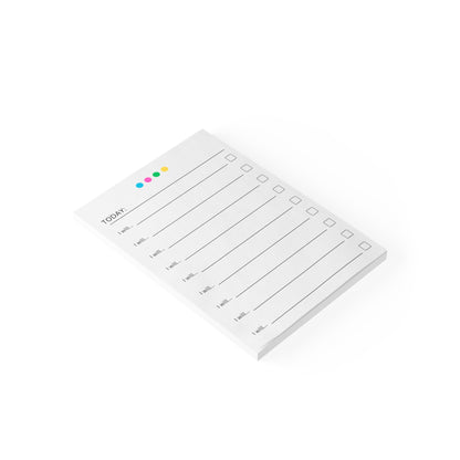 “I will” Daily To Do List Notepad