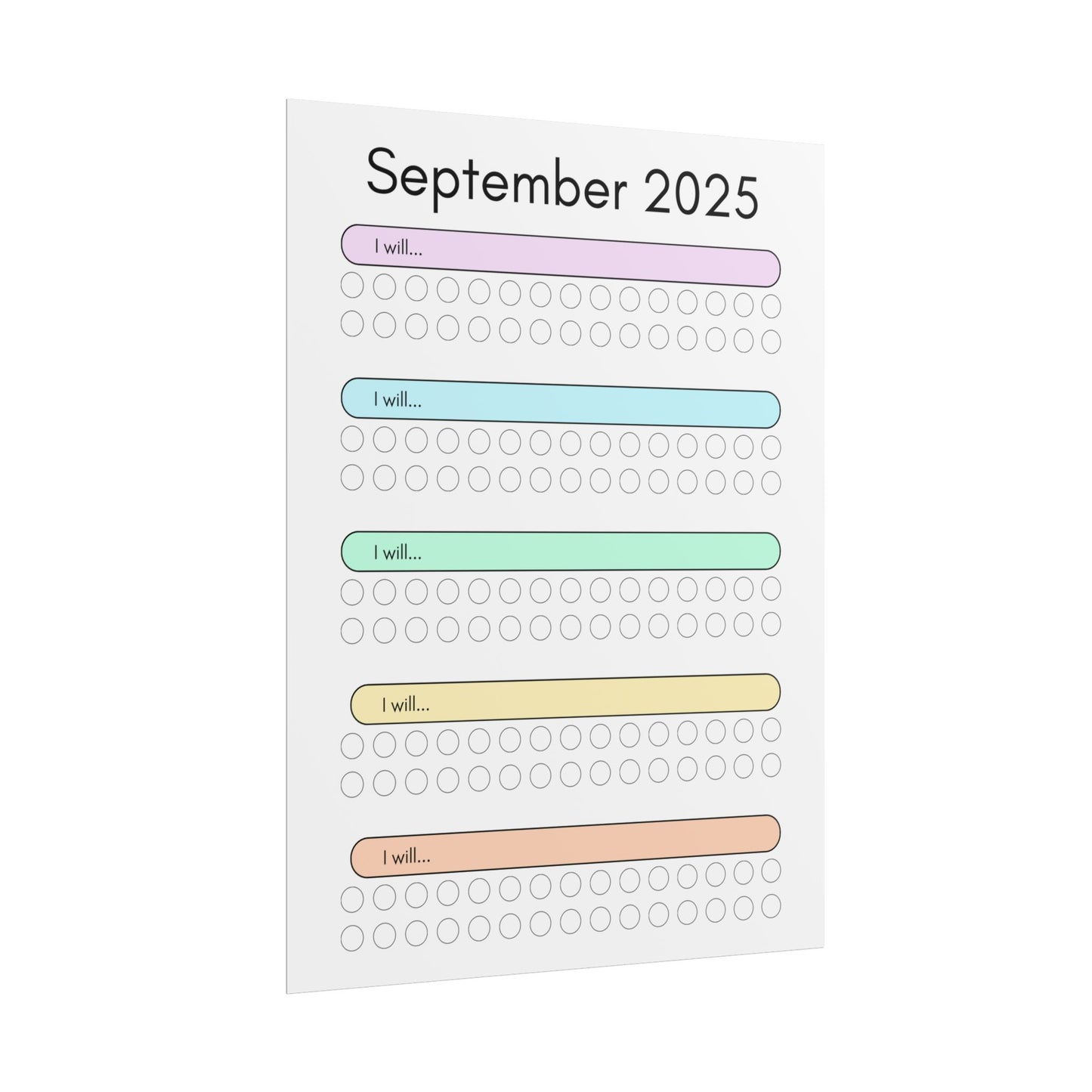 September 2025 "I Will" Poster