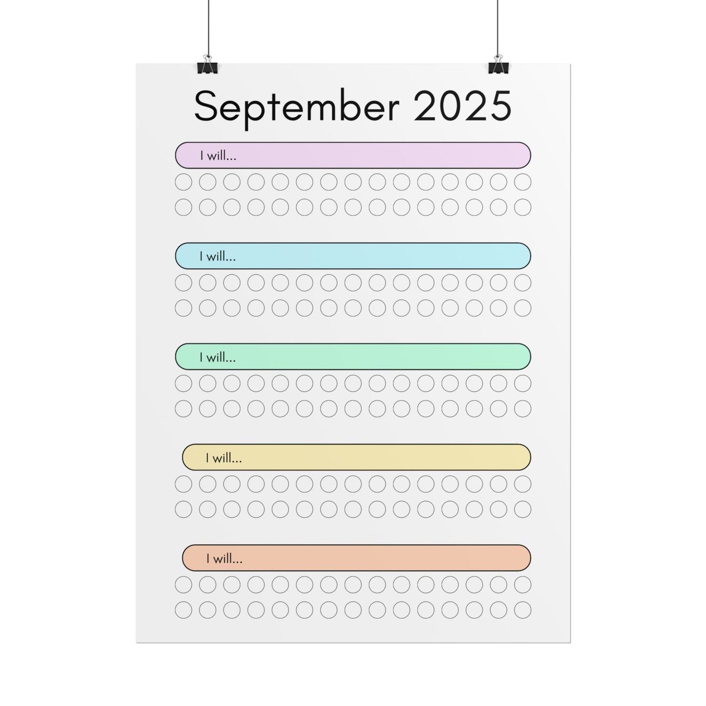 September 2025 "I Will" Poster
