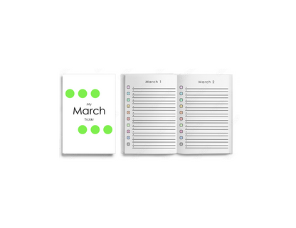 March Habit Trckkr Booklet