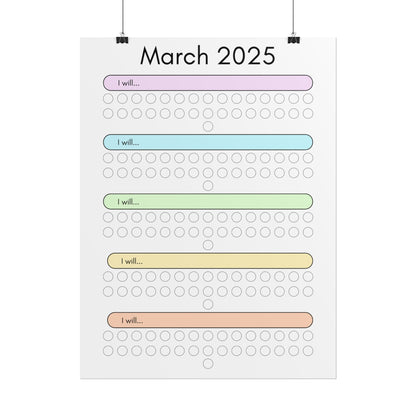 March 2025 "I Will" Poster