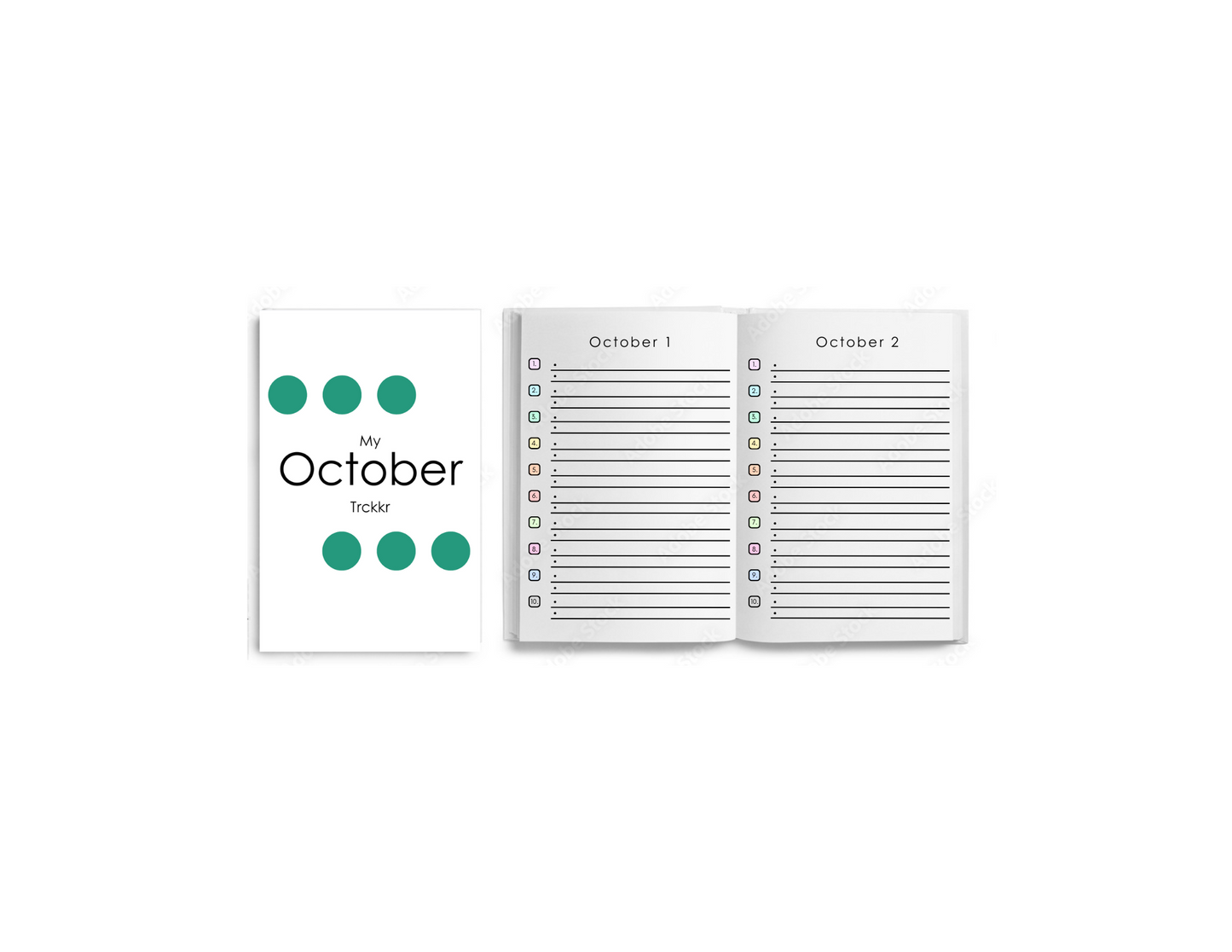 October Habit Trckkr Booklet