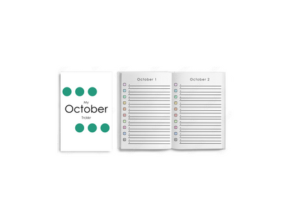 October Habit Trckkr Booklet