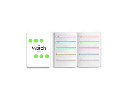 March Habit Trckkr Booklet